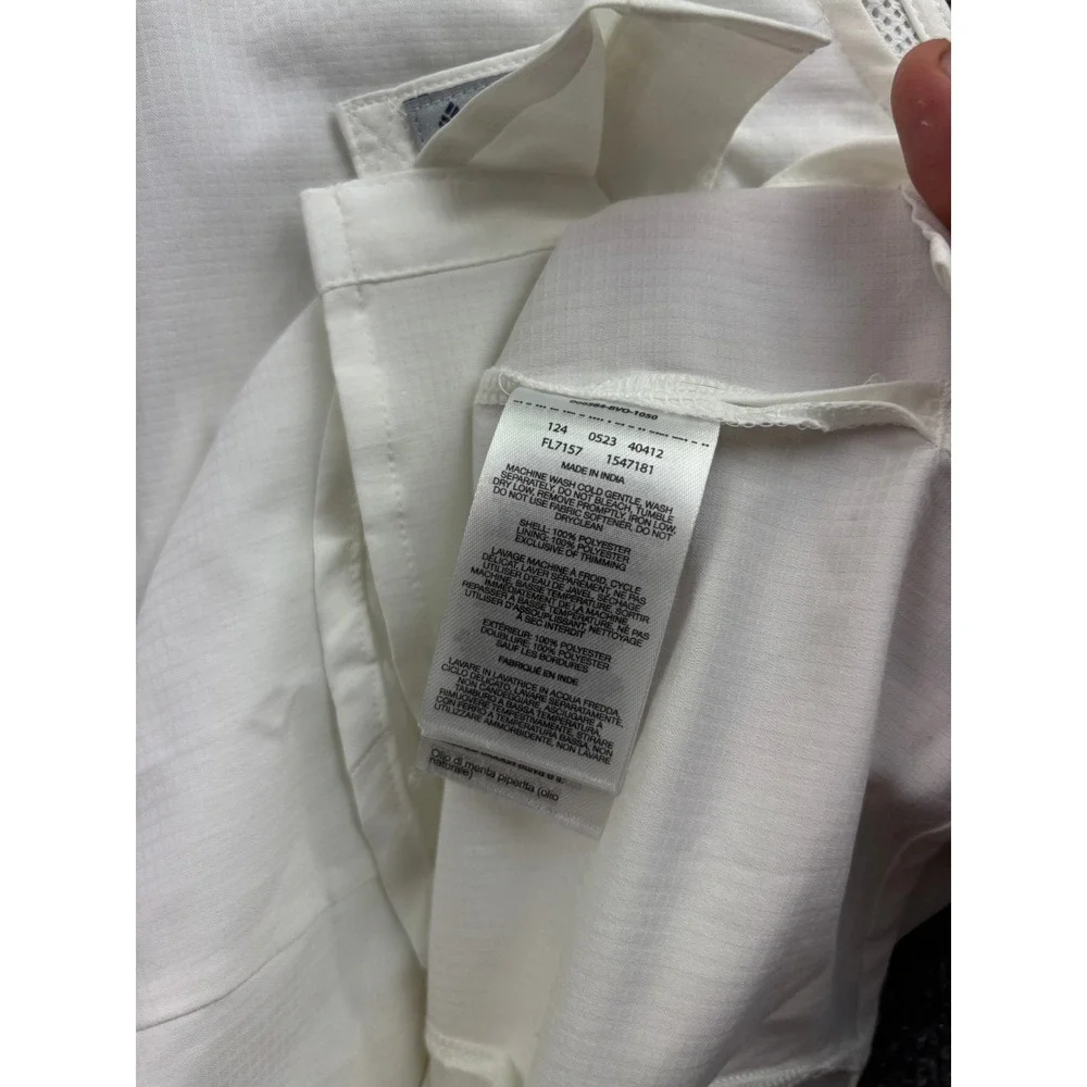 Columbia PFG Sleeveless Shirt Womens XL White Fishing Vented FL7157